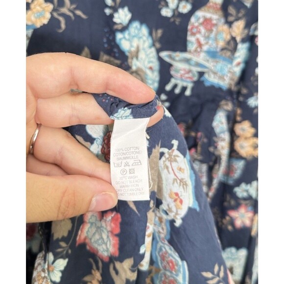 PAUL SMITH Button Front FLORAL Cotton Shirt Men's L Italy Made - Picture 6 of 6